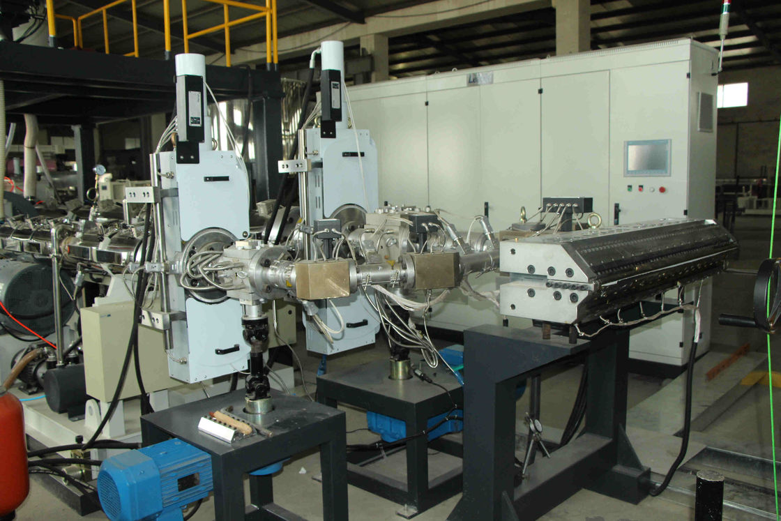 Polypropylene Multilayer Sheet Co Extrusion Line Machine T Type Die Head With Three Roller Calander